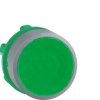 Pushbutton, unlabeled, unlit, groping, waistband round, green, front ring light gray, mounting Ø 22 mm, ZB5AA3C0