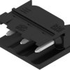 Pin header, 3 pole, pitch 5.08 mm, angled, black, 1774772001