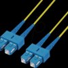 61922D-7,5M FO cable, SC Duplex / SC Duplex, 9/125µ, OS2, yellow, 7.5m