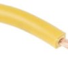 Jednożyłowy kabel sterowniczy CSA 1 mm², Maks. +70C 1000 V Żółty, RS PRO