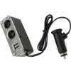 Rozgałężnik gniazda zapalniczki x2 + USB x2 na kablu / ZLA962