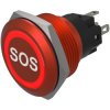 EAO 82-6751.1114.B015 Illuminated 22mm Red Flush 24V Solder Terminals SOS
