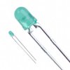 LED, THT, Ø 3 mm, green, 569 nm, 5.6 to 12.6 mcd, 60°, LTL-4231N