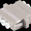 BS07-60044 FO coupler, LC / LC, quad, beige
