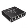 Rozdzielacz sieciowy - splitter Ethernet mini Switch 1x4 RJ45 1000Mb/s - USB C - Qoltec 52293