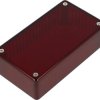 PC enclosure, (L x W x H) 112 x 62 x 31 mm, red/transparent, IP54, 1591BTRD