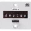 Licznik impulsów 24 V DC Resetowanie Ręczne RS PRO Impuls 6-cyfrowy Licznik impulsów