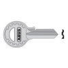 ABUS 00682 T84/40 40mm Left Hand Key Blank 08682