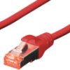 Patch cable, RJ45 plug, straight to RJ45 plug, straight, Cat 6, S/FTP, LSZH, 10 m, red, DK-1644-100/R