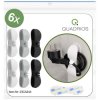 Quadrios 23CA244 Cable Mount 6 Pcs Self-Adhesive Cable Organisers