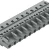 Socket header, 11 pole, pitch 7.5 mm, angled, gray, 231-211/026-000
