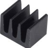 IC heatsink, (L x W x H) 13 x 6.3 x 4.8 mm, 63 K/W, black anodized, 10037135