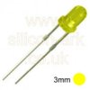 LED - 3MM Yellow - round (L-7104LYD) - Kingbright