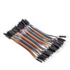40x 10cm Jumper Wires - Male-Male