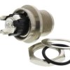 Switchcraft Gniazdo DC L Version Gniazdo DC Prosty Do montażu na płytce drukowanej 5A 12.0V 21.0 mm Srebrny IP68