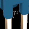 221-941/000-006 Bridge, two-way, for Series 221, insulated, blue