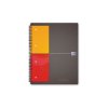 Oxford 100103664 Notepad A4+ Squared Grey/Orange/Red 80 Sheets