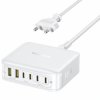 Ładowarka Sieciowa Baseus EnerFill FH21 120W 4xUSB-C + 2xUSB-A Stacja Ładująca, Biała