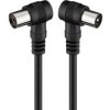 Kabel antenowy kątowy wtyk / gniazdo (70 dB) 1,5m