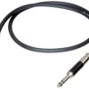 Connection cable, 0.6 m, black, 4.40 mm jack plug, straight to 4.40 mm jack plug, straight, NKTT-05BL