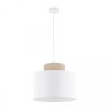 Lampa wisząca biała o średnicy 38cm DUO WHITE JUTA 1xE27 1856 TK Lighting