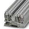 Through terminal block, spring balancer connection, 0.2-25 mm², 2 pole, 76 A, 8 kV, gray, 3036149