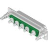 D-Sub socket, 5 pole, 5W5, equipped, straight, solder pin, 3005W5SXX69E60X