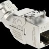 90801 Keystone Module RJ45 jack to LSA Cat.6a, 45°
