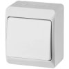 Łącznik schodowy pojedynczy natynkowy bryzgoszczelny IP44 biały HERMES ELEKTRO-PLAST NASIELSK