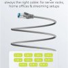 Ultraelastyczny CAT 6A kabel krosowy, S/FTP (PiMF), szary 0.25m 79248