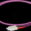 O0323FT.5 Duplex Jumper LC-SC 50/125µ, OM4, erika violet, 5m