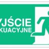 ZNAK - AC129 Wyjście ewakuacyjne w prawo 100 x 50 cm TS - Płyta TD foto.