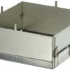 Sheet steel RF enclosure, (L x W x H) 54 x 50 x 19 mm, natural, 3710.16
