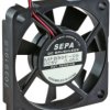 DC axial fan, 12 V, 50 x 50 x 10 mm, 14.3 m³/h, 26 dB, ball bearing, SEPA MFB50E12