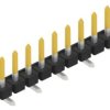 Pin header, 9 pole, pitch 2.54 mm, angled, black, SLLP5SMD0519S