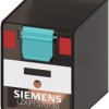 Przekaźnik mocy 230V ac 4PDT Siemens, Wciskane