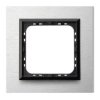 SONATA PRESTIGE Ramka 1 pojedyncza aluminiowa 4 mm szczotkowane aluminium + ramka czarna R-1RAC/62/25 OSPEL
