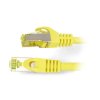 Przewód sieciowy Lanberg Ethernet Patchcord S/FTP 6a 0,5m - żółty
