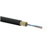 Kabel światłowodowy OS2 abonencki FTTx okrągły SM 2J 9/125 G657A LSOH czarny, całkowicie dielektryczny, 1000m ALANTEC - ALANTEC