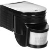 Czujnik ruchu Kanlux SLICK JQ-L-B PIR 1200W IP44 nadbudowywany zasięg do 12m 160st./20st. 3–2000 lx czarny 08391