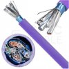 Kabel sieciowy F/FTP kat.6A skrętka 4x2x0,56mm wewnętrzny Dca bezhalogenowy LSOH fioletowy NEKU