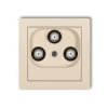 Deco Gniazdo Multimedialne 3F Data (Upc) Beżowy 1Dgmu