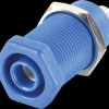 R941923600 Banana socket, 4 mm, solder connection, blue