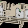 2874840000 Feed-through terminal block S3C SNAP IN, 4 mm², dark beige