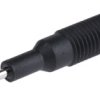 Adapter do złącz pomiarowych, rodzaj: Złącze męskie na żeńskie, wtyk: 2mm, gniazdo: 4mm, 6A, Czarny, 60V dc