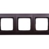 Simon 54 Premium Ramka Potrójna Brąz Mat /Do Karton-Gips/ Drk3/46