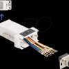 67102 Adapter D-Sub 9 Pin plug > RJ45 jack Mounting kit, white