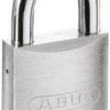 Wzmocniona kłódka średnica szekli: 10mm ABUS z kluczem W budynkach, na zewnątrz Stal Szary