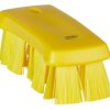 Szczotka ręczna, dł. włosia: 176mm, Twardy, Żółty, Poliester, zastosowanie: Czyszczenie przemysłowe