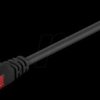 GOOBAY95255 - Cat.6 U/UTP patch cable, CCA, black, 0,25 m
